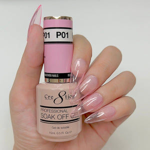 Cre8tion Gel - French Collection 0.5oz - P01 Crystal Pink