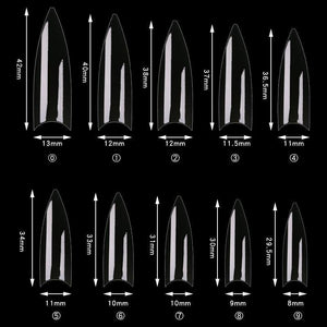 Cre8tion Special Shape - 12 Wide Stiletto 500 pcs./box