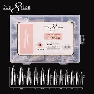 Cre8tion Nail Building Tip Mold 03 288pcs