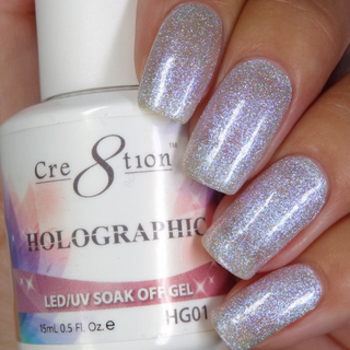 Holographic Nails: Six Rainbow-Flash Looks with Cre8tion Holo Gel