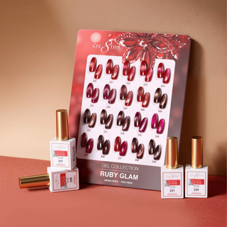 Dark Red Cat Eye Nails: How to Get a Velvet Blood Red Line