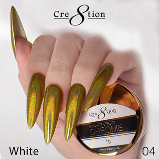 Gold Nails: Gold Chrome, Liquid Gold and Champagne Cat Eye
