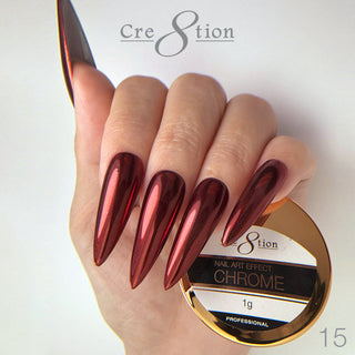 Red Chrome Nails: How to Get a Metallic Blood Red Mirror