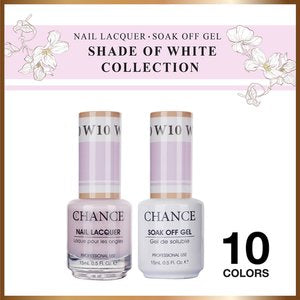 Chance Gel/ Lacquer Duo Shade of White Collection