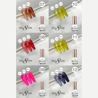 Cre8tion Jewel Collection Gel 0.5oz - Full Set 48 colors w/ 3 Top Diamond 0.5oz & 1 Color Book