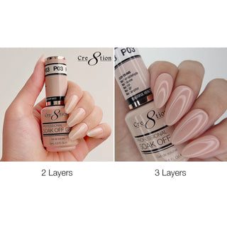 Cre8tion Gel - French Collection 0.5oz - P03 Precious Pink