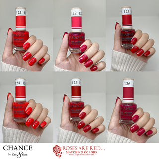 Chance Matching Duo 0.5oz - 36 Colors #109 - #144 - Roses Are Red... Collection w/ 2 set Color Chart