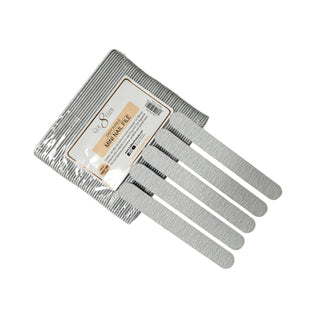 Cre8tion Mini Nail File Plastic Center - Zebra Grit - 100/180