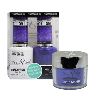 Cre8tion Matching Sets - 091 Sapphire (Shimmery)