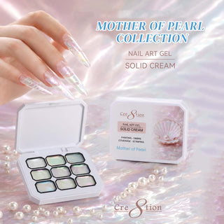 Cre8tion Nail Art Gel - Solid Cream Collection - Mother of Pearl Collection