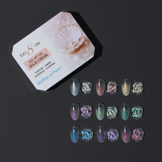 Cre8tion Nail Art Gel - Solid Cream Collection - Mother of Pearl Collection