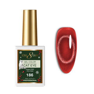 Cre8tion Cat Eye Soak Off Gel 0.5oz 186