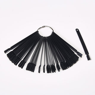 Cre8tion Nail Color Palette 50 pcs/set with ring- Black