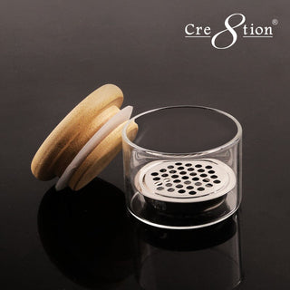 Cre8tion Brush Cleaner Mini Jar With Bamboo Cap
