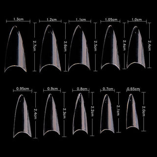 Cre8tion Special Shape - 03 Short Stellito Nail Tips 500 pcs./box