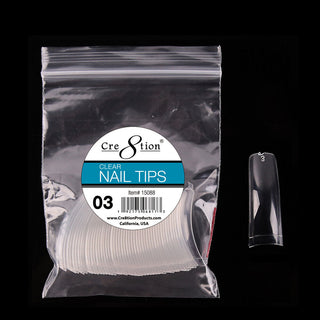Cre8tion False Tip- Clear 50 pcs/bag