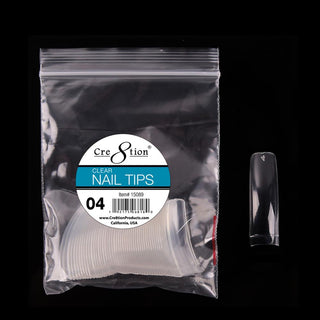 Cre8tion False Tip- Clear 50 pcs/bag