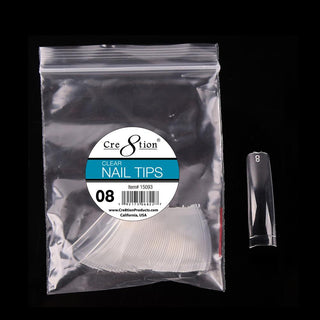 Cre8tion False Tip- Clear 50 pcs/bag