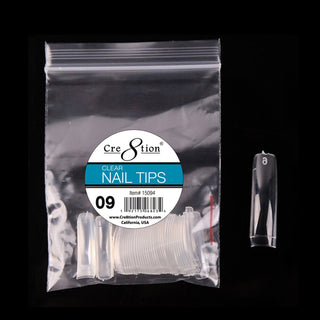 Cre8tion False Tip- Clear 50 pcs/bag