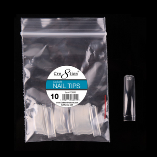 Cre8tion False Tip- Clear 50 pcs/bag