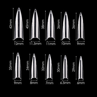 Cre8tion Special Shape - 02 Long Stiletto Nails 600 pcs./box