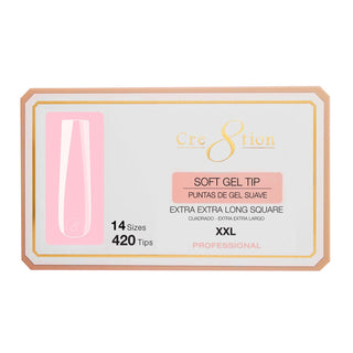 Cre8tion Soft Gel Tips - SQUARE