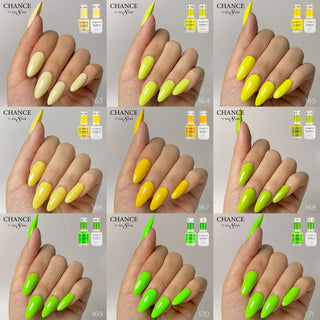 Chance Matching Duo 0.5oz - 36 Colors #145 - #180 - It’s Summer Time Collection w/ 2 set Color Chart