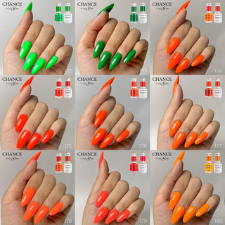 Chance Matching Duo 0.5oz - 36 Colors #145 - #180 - It’s Summer Time Collection w/ 2 set Color Chart