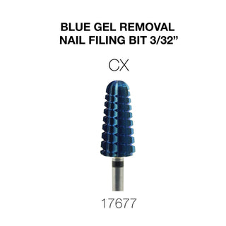 Cre8tion Blue Gel Removal Nail Filing Bit 3/32"