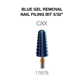 Cre8tion Blue Gel Removal Nail Filing Bit 3/32"