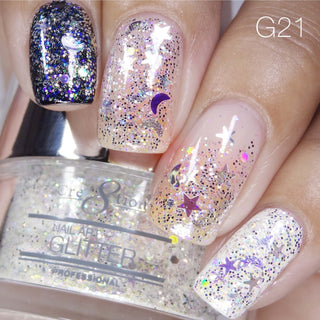 Cre8tion Nail Art Glitter 1oz 30g 21