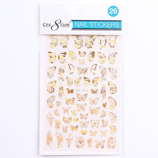 Cre8tion Nail Art Sticker Butterfly (42 Styles)