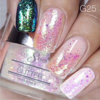 Cre8tion Nail Art Glitter 1oz 30g 25