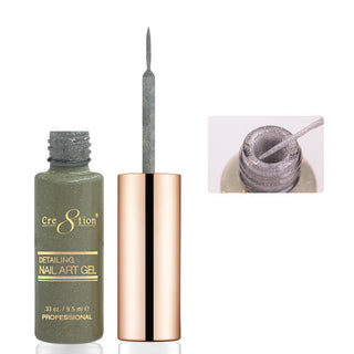 Cre8tion Detailing Nail Art Gel 0.33oz 25 Holographic Glitter