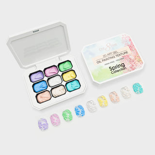 Cre8tion Nail 2D Canvas Painting Gel Palette - Spring Collection