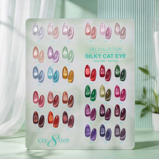 Cre8tion Counter Display Color Chart - Cat Eye Silky 30 Colors