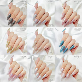 Chance Soak Off Gel 0.5oz - Diamond Dust Collection 36 Colors (#361 - #396) W/ 1 Set Color Chart