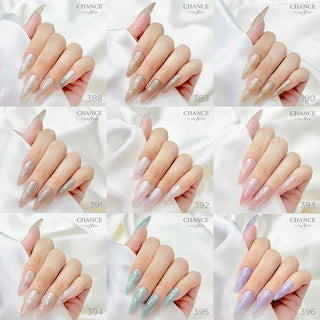 Chance Soak Off Gel 0.5oz - Diamond Dust Collection 36 Colors (#361 - #396) W/ 1 Set Color Chart