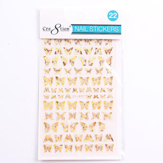Cre8tion Nail Art Sticker Butterfly (42 Styles)