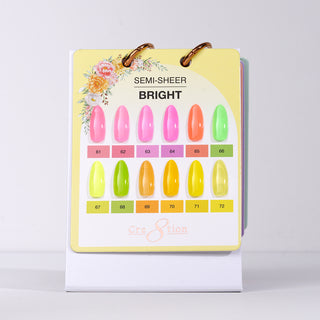 Cre8tion Calendar Display - Semi Sheer 12 Colors