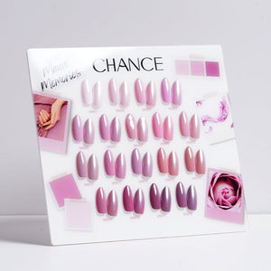 Chance Counter Display Color Chart - Mauve Memories Collection #08 18 colors