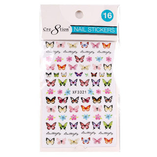 Cre8tion Nail Art Sticker Butterfly (42 Styles)