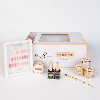 Cre8tion Gel Collection - Hema Free/TPO Free - Low Heat - Overlay/Builder Gel in Jar 24 Color Kit — Cre8tion Builder Gel W...