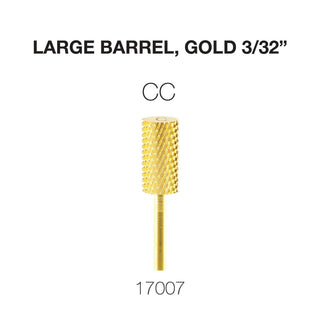 Cre8tion Carbide Large Barrel, Gold 3/32"