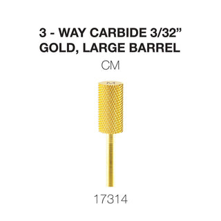 Cre8tion 3-Way Carbide Gold, Large Barrel 3/32"