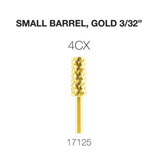 Cre8tion Carbide Small Barrel, Gold 3/32"
