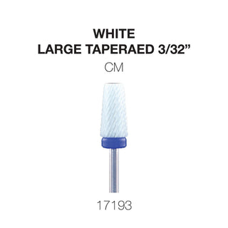 Cre8tion White Ceramic - Large Tapered - 3/32"