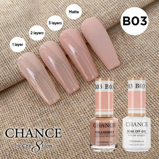 Cre8tion Gel Color - Chance Bare Collection B03 8oz Refill