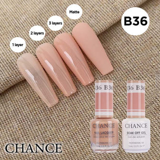 Chance Gel & Nail Lacquer Duo 0.5oz B36 - Bare Collection