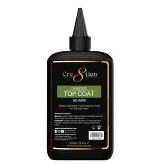 Cre8tion Diamond Soak Off Gel No Wipe Top Coat 16oz Refill